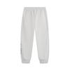 Li Ning Sports Fashion Series Cuffed Mid-Waist Loose Knit Sweatpants Men Bottoms Light-Mixed-Yellow Flower-Gray AKLU681-2