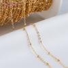 Wholesale 14K Gold Plated Brass Metal Loose Chains Bulk Chains For Jewelry Making,DIY Handmade Jewellery Making Supplies