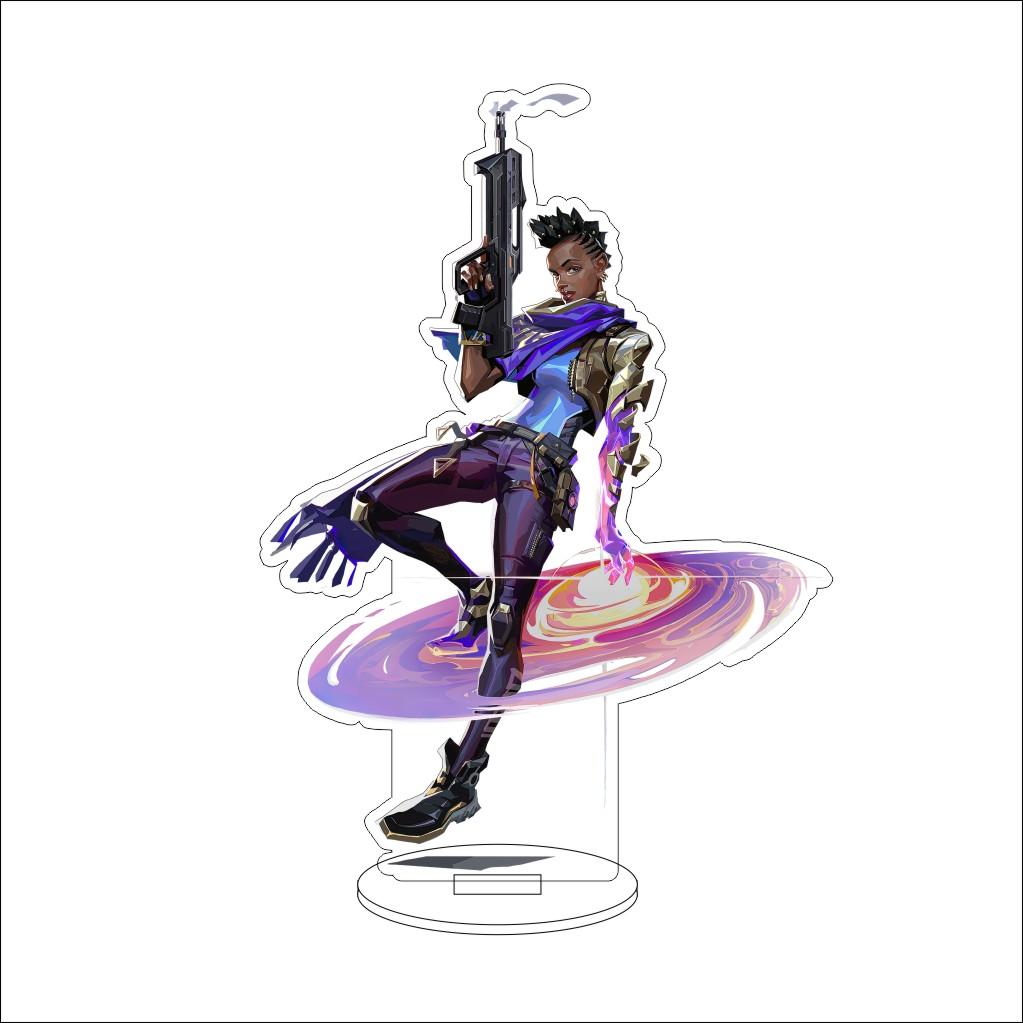 16CM VALORANT Acrylic Stand Model Waylay/Tejo/Clove/Vyse/Deadlock Figure Stand Halloween Gifts