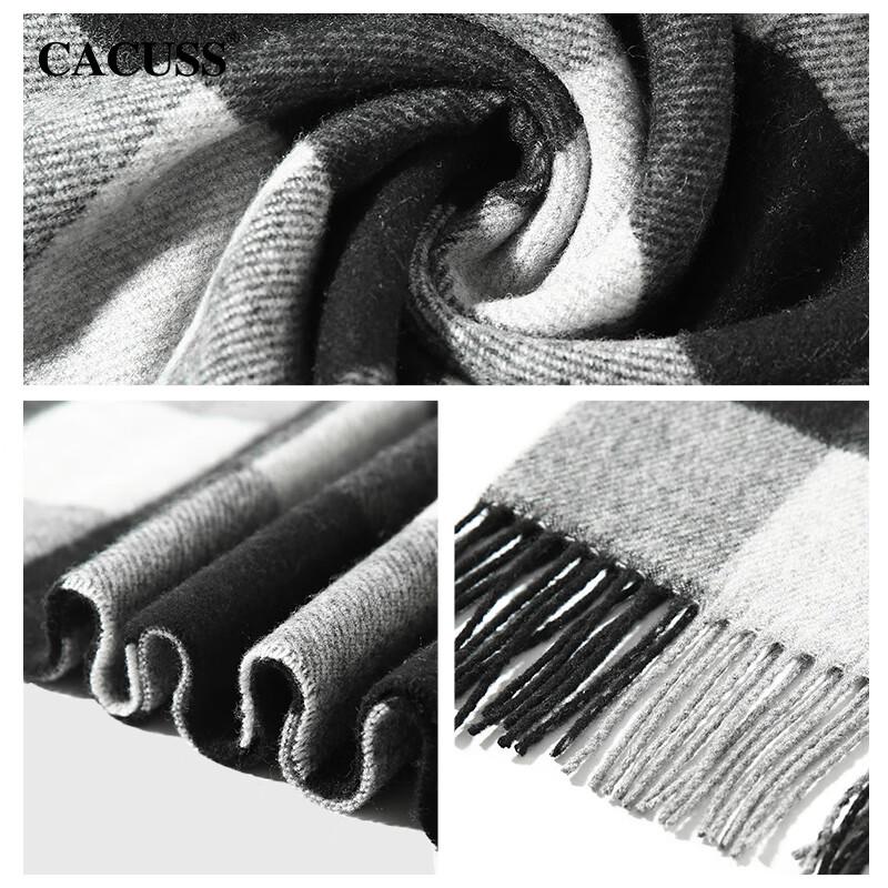 CACUSS Men's Premium Winter Wool Scarf