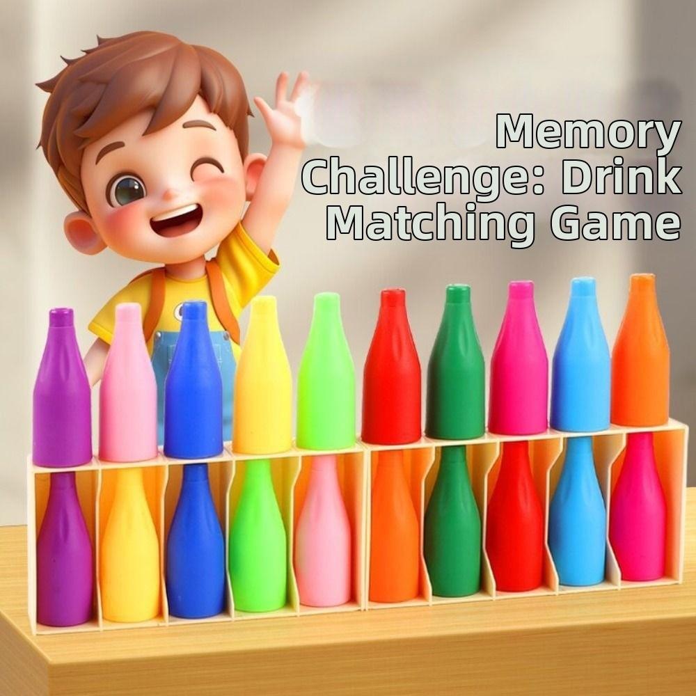 2Set Interactive Bottle Matching Game Creative Color Matching Sensory Game  Boys Girls