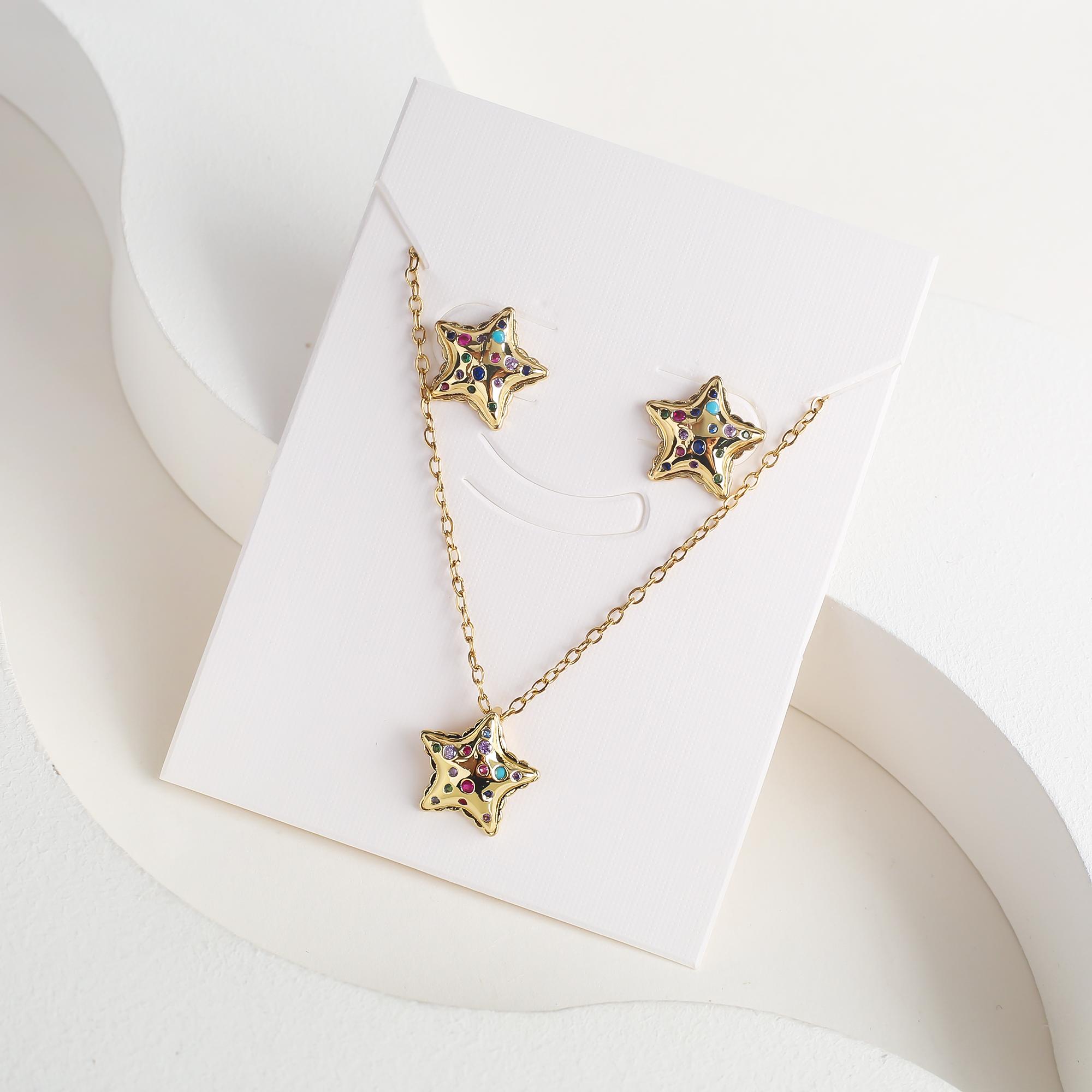 

Women s Anti-Allergy Zirconia Earrings Fashion Dreamcatcher Airplane Dolphin Birdcage Pendant Necklace Set Birthday Wedding Gift