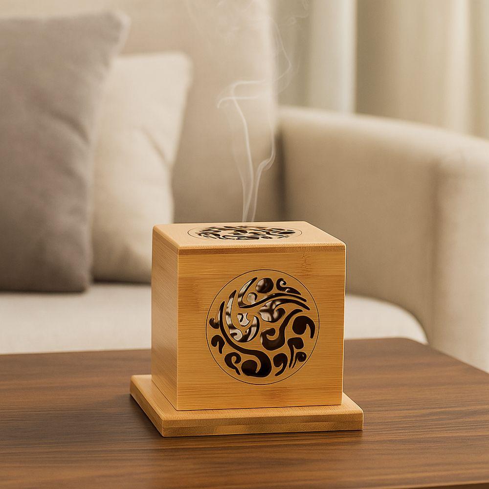 Bamboo Incense Burner Anti-Scald Mosquito Incense Rack Sage Incense Box  Office