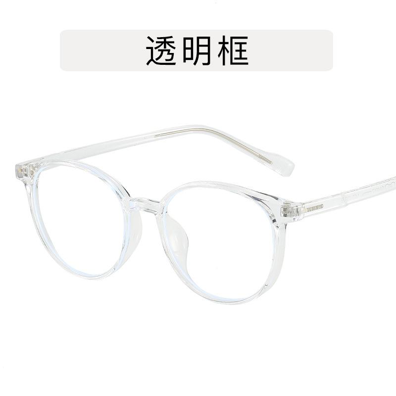 Koreanische stilvolle Brillen für Damen Runde Form TR90 Material Brillen Herren Blaulichtfilter Damenbrillengestelle