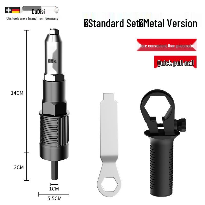Automatic Electric Pop Rivet Gun Converter with Mandrel