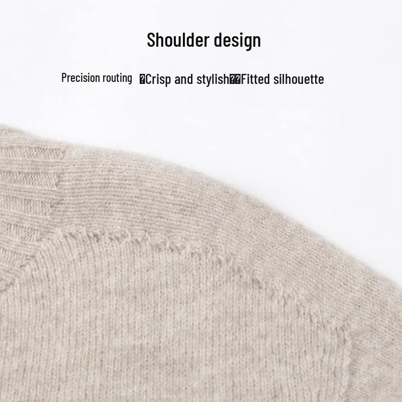 SNOWFLYING Women's Merino Wool & Cashmere Blend Round Neck Sweater