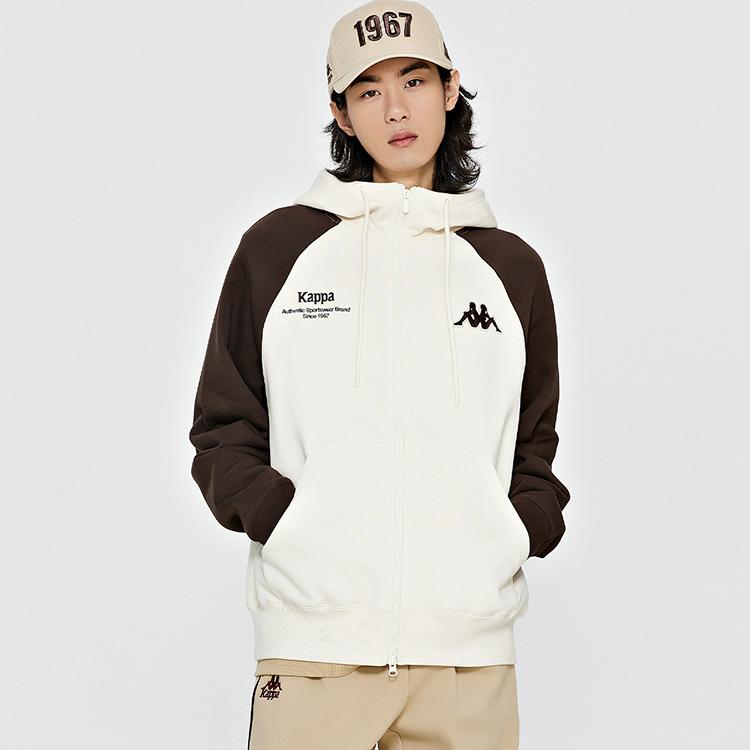 Kappa Sweatshirts Men's Hooded Moderate Cardigan K0D72MK01