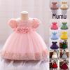 European & American Flower Girl Mesh Cake Skirt Dress - Princess Birthday & Wedding Banquet Dress for Baby Girls