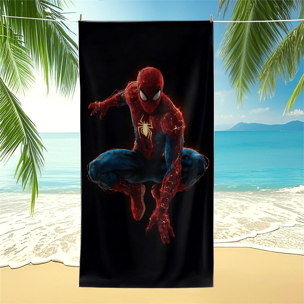 Superhero Spider-Man Beach Towel, For Travel Gym Shower Camping Quick Dry Sports Classic Large Beach Towels,Best Kids Boys Gift