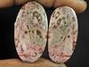 59Cts.Natural Leopard Skin Jasper Matched Pair Handmade Gemstone 20X37X04 MM SK-813