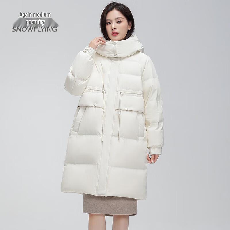 

Женский пуховик средней длины с капюшоном Xue Zhong Fei X30143140F 170