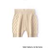 Cashmere High-Waist Knit Shorts - Women's Warm Woolen Base Layer Safety Pants