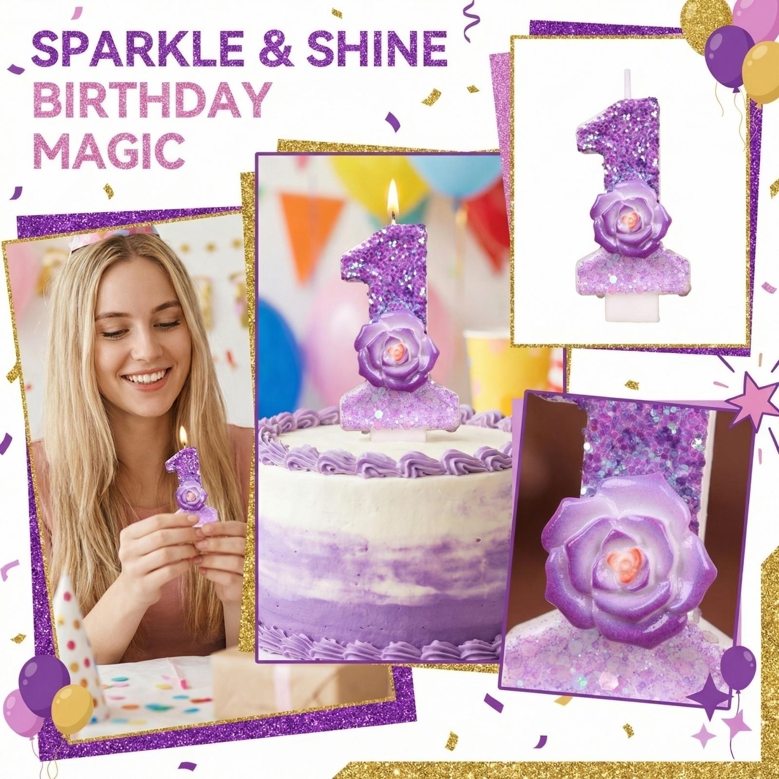 

Fashion Cartoon Creative Birthday Candles Party Digital Candles one size