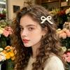 Girl Hairpin Rhinestone Inlays Three-Dimensional Bow Design Hair Pin Fixes Broken Bangs Hair Clip Hair Styling Tool