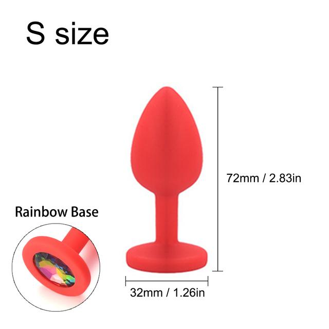 Big 3 Sizes Sex Shop Adult Silicone Jewelry Anal Trainer Sex Prostate Back Yard Toy Anal Butt Plug for Women Man Couple