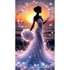 5D Diy Diamond Painting Long Dress Women Diamond Mosaic Flower Butterfly Rhinestone Art Cross Embroidery Large Home Decoration