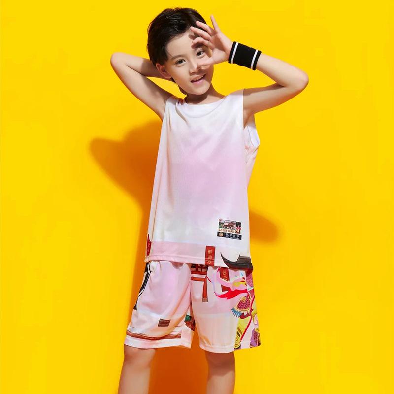Children's and Students' Basketball Uniforms Printed Number Team Training Uniforms Sports Suits Summer Breathable Men's and Women's Table Tennis 
