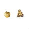 Modern Resin Buddha Figurine Sculpture Simple Fruit Art Ornament for Tabletop Bookshelf Dining Room