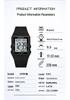 Sanda Lightweight Minimalist Sports Watch: Multi-functional Square Electronic Wristwatch for Men and Women