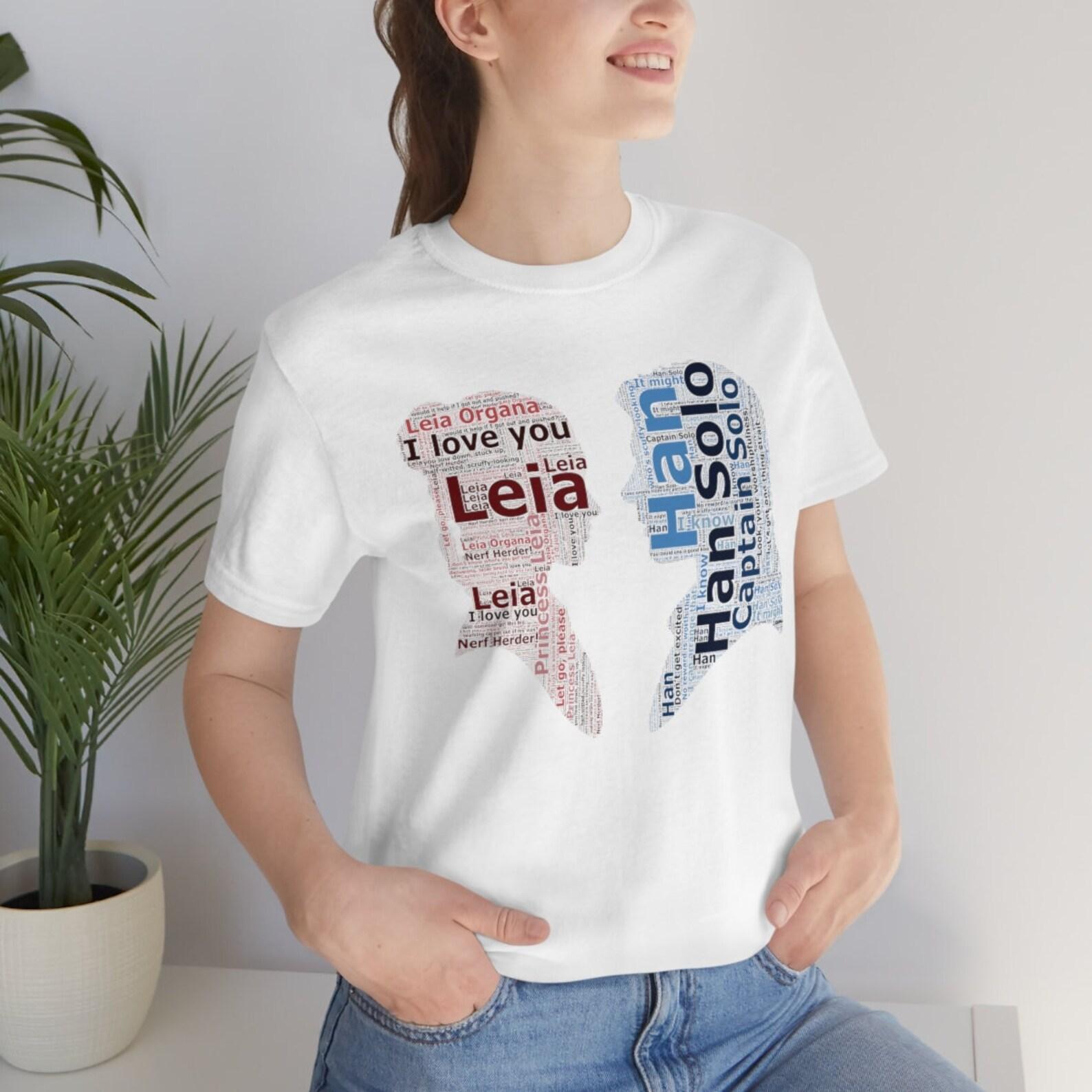 Star Wars Han and Leia quotes Unisex Jersey Short Sleeve Tee/Han Solo/Princess Leia Organa/Star Wars L