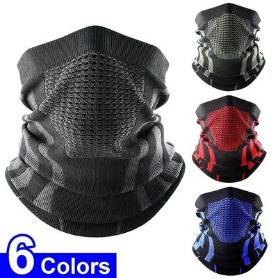 Écharpe tricotée thermique confortable et respirante pour l'hiver, couvre-visage pour le ski, le cyclisme, le camping, la randonnée, l'escalade et la course à pied