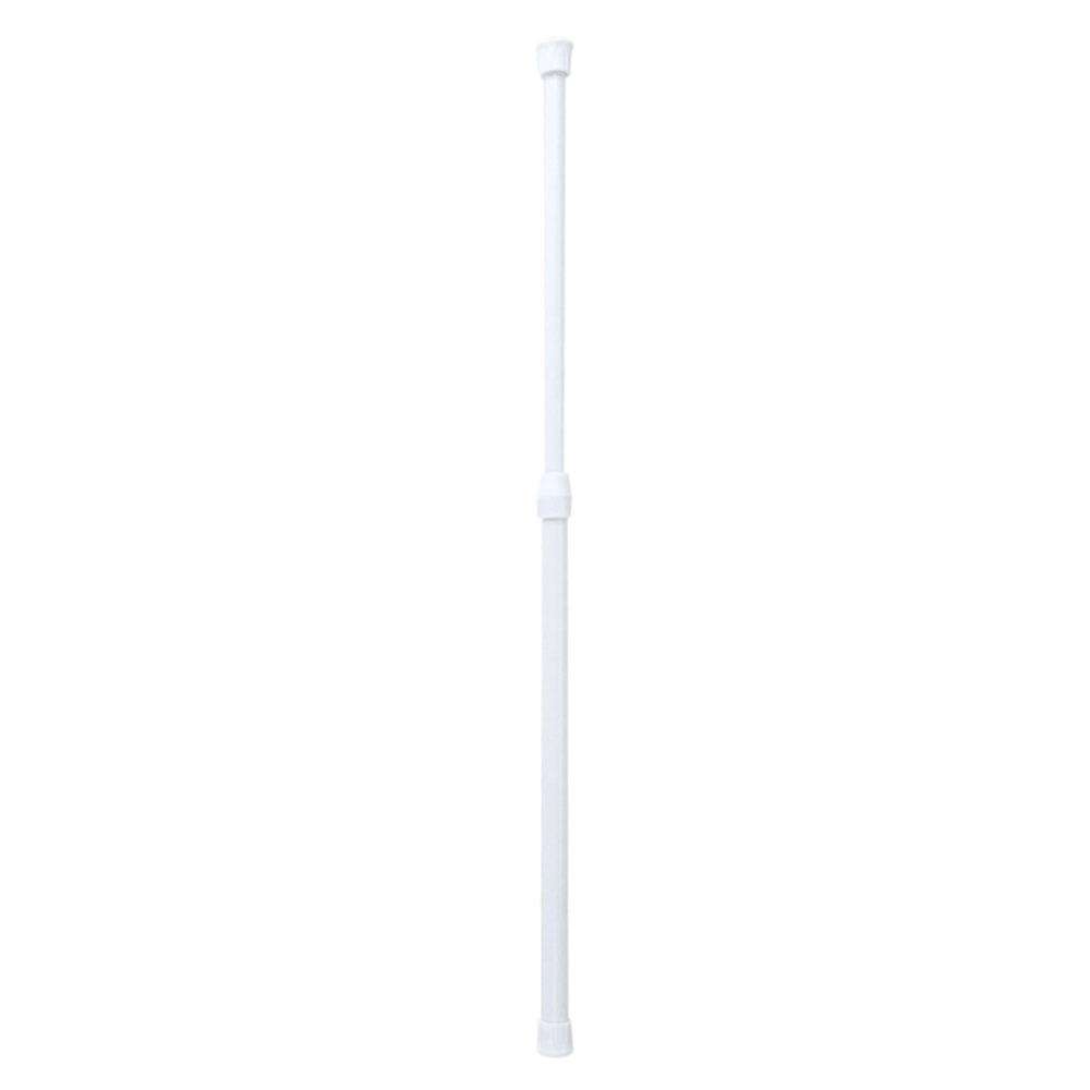 No Drilling Adjustable Shower Rod Carbon Steel Telescopic Rod Pole  Shower Curtain