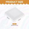 8Pcs White Stretched Canvas for Painting 10cm-30cm Blank Artist Boards Profile Cotton Canvas Panels for Beginners Professionals