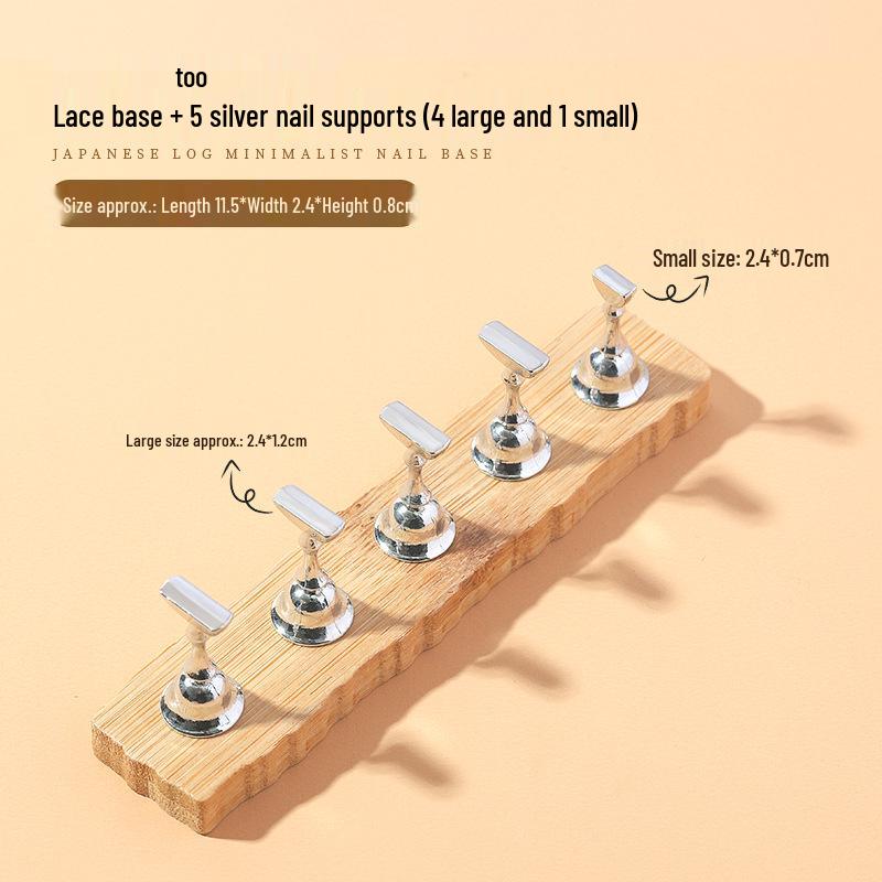 

Высококачественный магнитный деревянный держатель для гвоздей для нейл-арта в японском стиле - Золотой и Серебряный