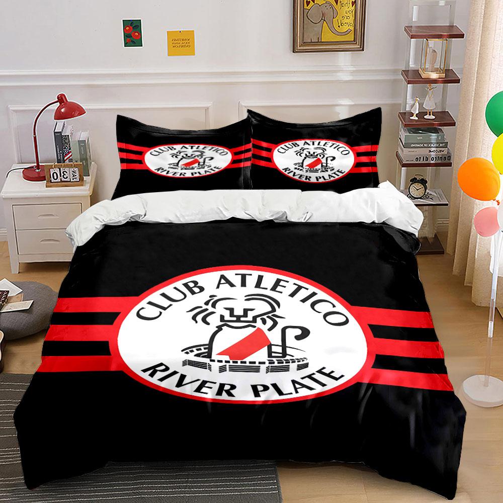 Club Atlético River Plate Bedding Bedding Duvet Cover Set Duvet Cover Pillowcases (1 * Duvet Cover 2 * Pillowcases, Without Duvet Insert)