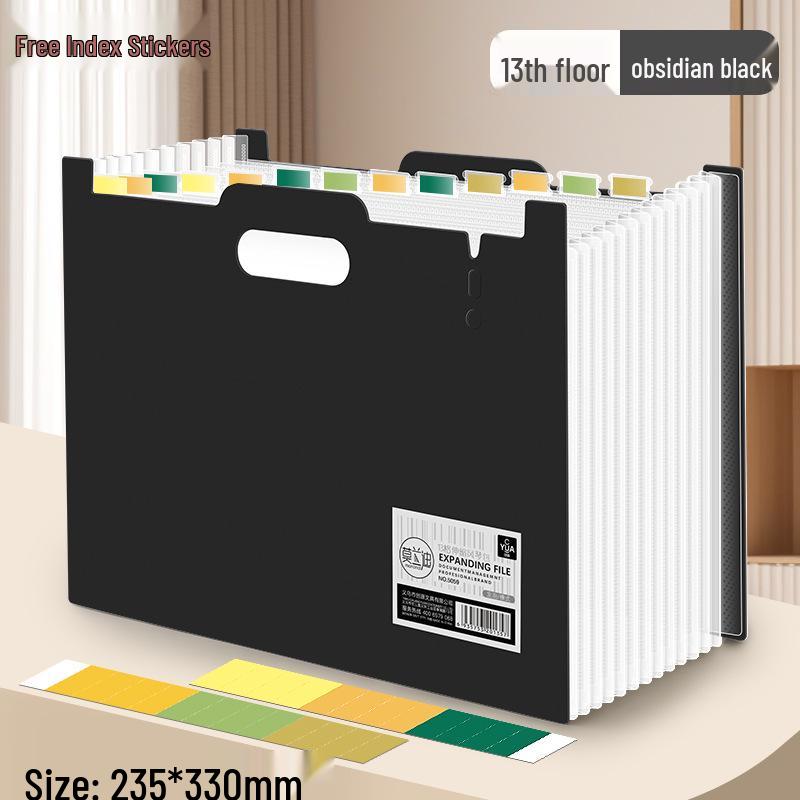 5058 Desktop Accordion File Organizer: Multi-layer Expandable A4 Document Folder