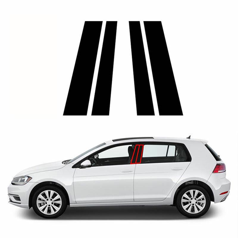 4Pcs Car Central Middle Column PC Window Trims Decoration B C Pillar Strip Car Good For VW Golf MK7 2013-2020