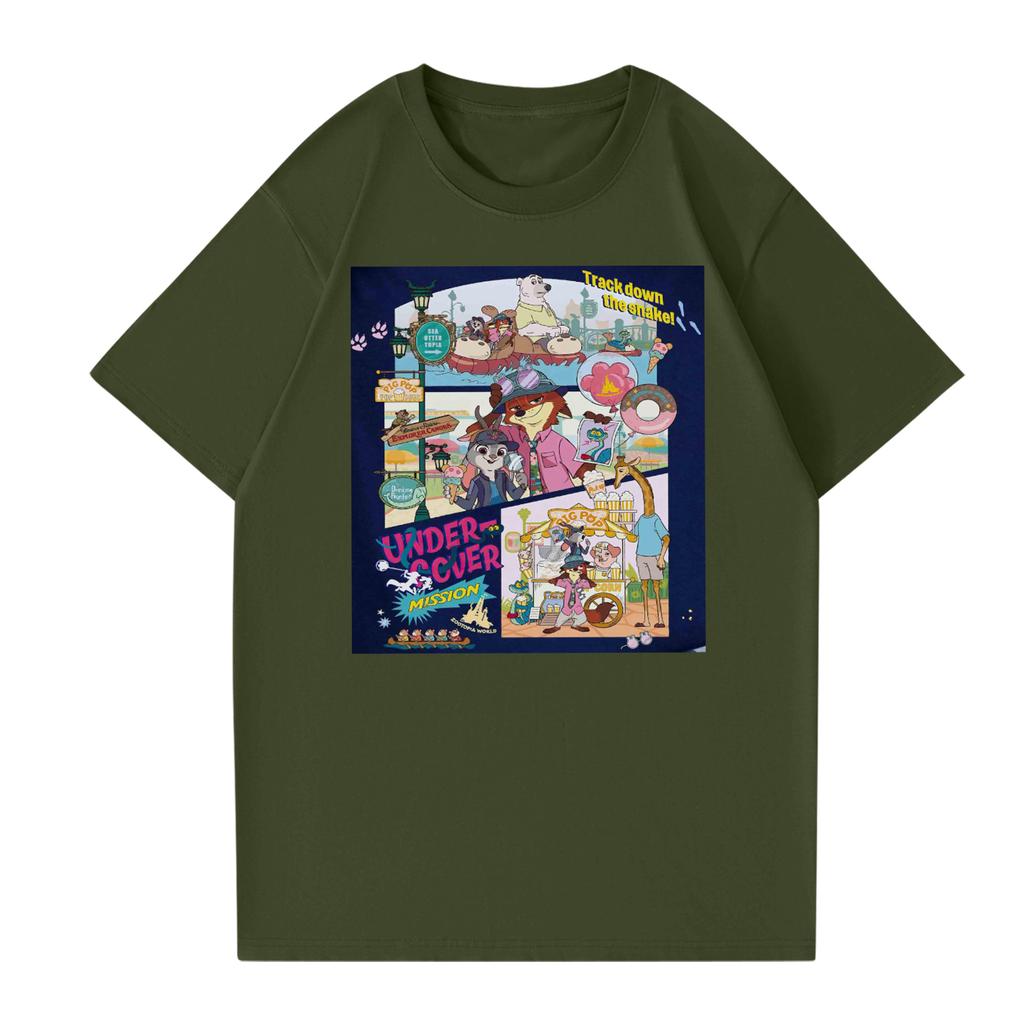 Women's Casual Fashion Round Neck Printed Short Sleeve T-Shirt Top