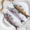 Trendy Swimbait Keychain Unisex Artificial Fish Accessory Fishing Theme Decoration Lightweight Waterproof Accessories