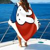 1pc Miffy1 Beach Towel with Custom Name, Beach/Swimming/Bath/Picnic/Camping Towel, Suitable for Seaside Beaches