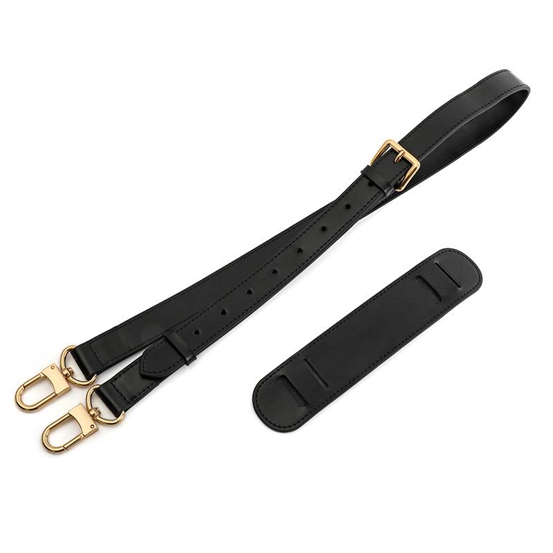 A-53 Two-Layer Cowhide Adjustable Wide Shoulder Strap for L Bag or Replacement