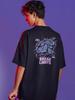 Oversized T-shirt with Print for Gym and Workout