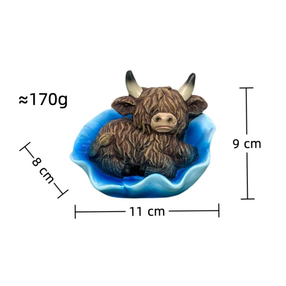 

Handicrafts Yak Figurines Resin Garden Courtyard Decor New Yak Doll Gift синій