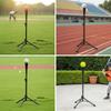 Tripod Baseball Training Stand Stable Adjustable Batting Tee with Storage Bag