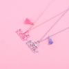 2Pcs/set Letter Necklace Love Necklace BFF Good Friend Set Necklace Female Light Luxury Girlfriend Necklace