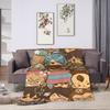 Inazuma Eleven Anime Blanket Flannel All Season Multi-function Lightweight Thin Throw Blankets for Home Bedroom Bedspreads