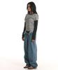 Kimseupeulesikoteunmakes Marine Stripe Ls Tee Charcoal