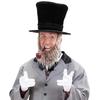 Abrahams Lincolns Costume Accessories Beard Mustache Top Hat Necktie Presidents Day Costume Halloween Cosplay Costumes