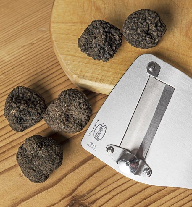 Mandoline - sanelli - 407120 - acier inoxydable - réglage précis - 0,2 à 3 mm