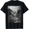 Hanorac Gustave Dore Arhanghelul Mihail și Îngeri Luptând cu Balaurul Streetwear Retro Tricou Bărbătesc Gât Rotund Mânecă Scurtă Calitate Înaltă