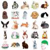 50 Cartoon Rabbit Ins Style Decorative Stickers for Suitcase, Laptop, Scooter, and Car.
