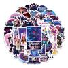 50pcs Stickers Pack Demon Hunters Sticker Waterproof Vinyl for Laptop Guitar Skateboard Luggage Graffiti Sticker Kid Party Gifts