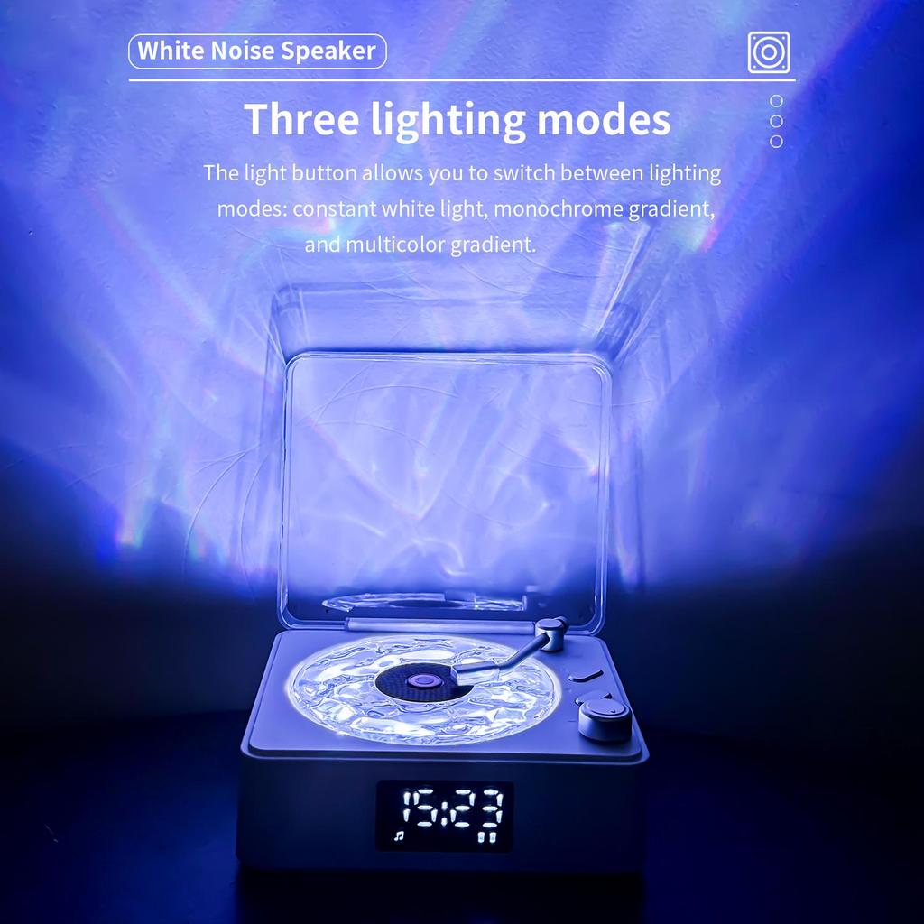 Mini Retro White Noise Bluetooth Speaker Portable Vintage Sleep Aid Bluetooth Speaker Subwoofer With RGB Light Support TF Card