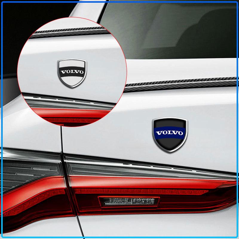 Car Metal Sticker Custom Shield Car Rear Trunk Shield Emblem Badge Sticker For Volvo XC60 XC90 S60 S80 S40 V40 V60 V70 V50 XC70