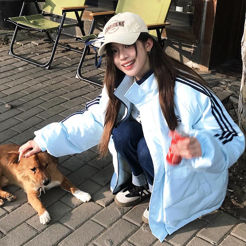 Cotton-padded Clothes for Women New Winter Loose Thickened Cotton-padded Jacket Couple Wear Bread Coat Jacket