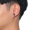 WOMNE MEN'S ANKH CROSS EGYPTIAN STUD EARRINGS STAINLESS STEEL the KEY of LIFE NILE CRUX RASTA EARRINGS